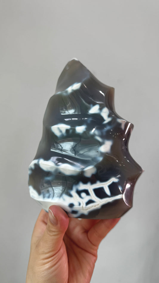 Orca Agate Flame