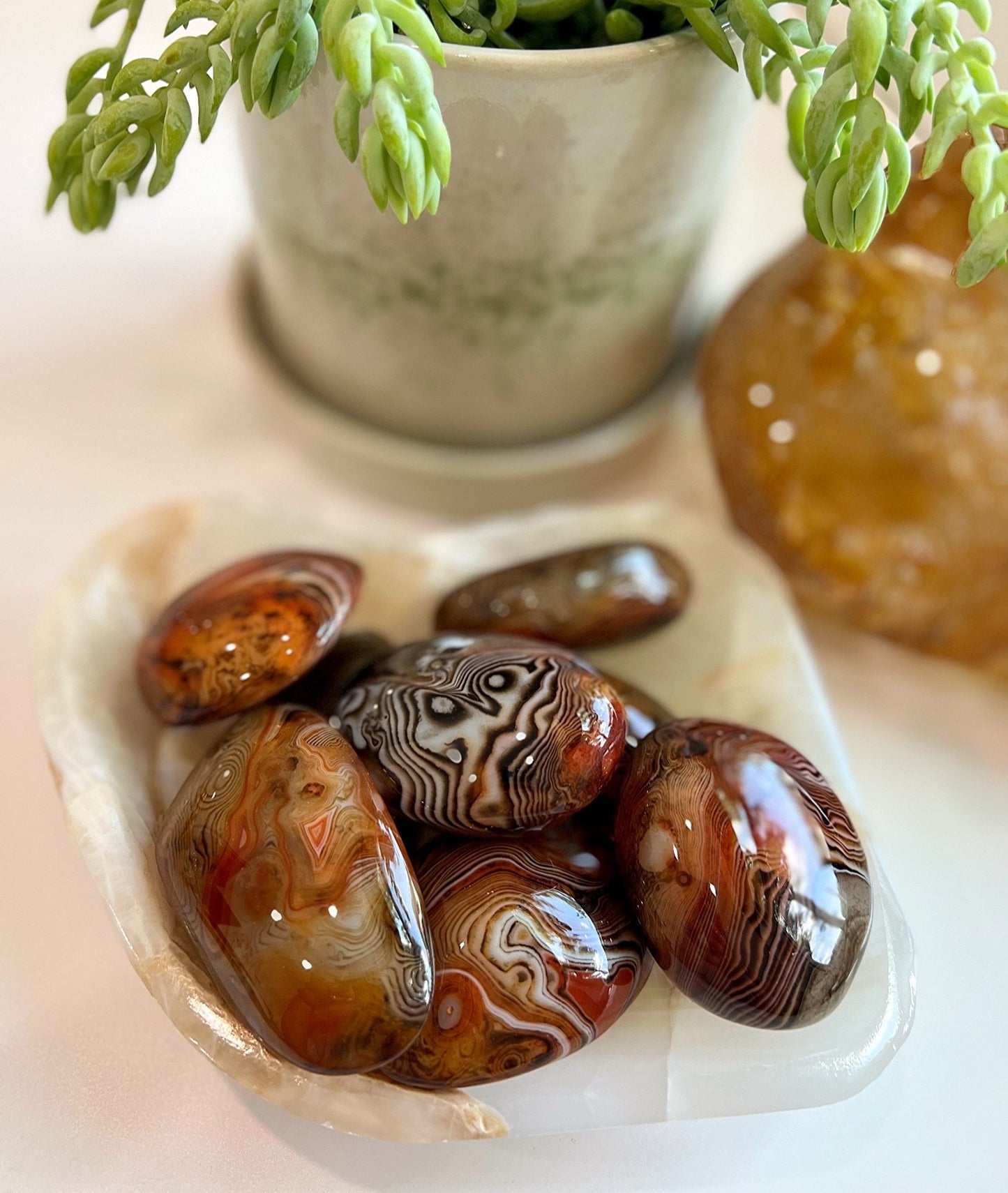 Sardonyx Palm Stone