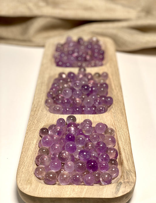 Amethyst mini sphere - set of 10pc